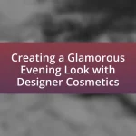Creating a Glamorous Evening Look with Designer Cosmetics