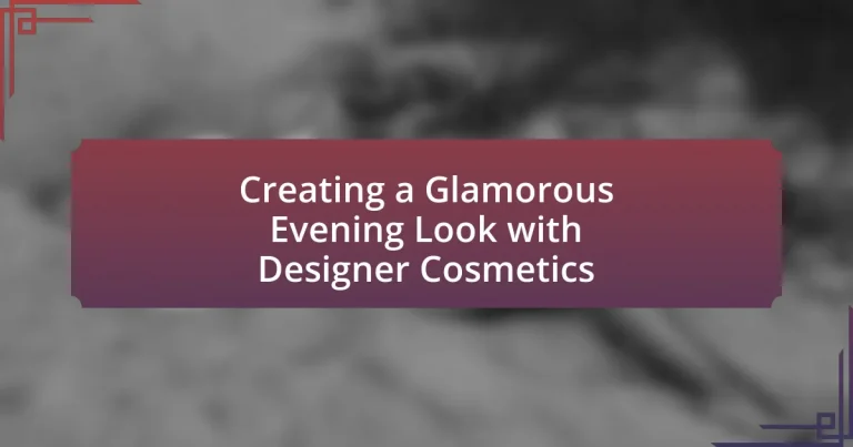 Creating a Glamorous Evening Look with Designer Cosmetics