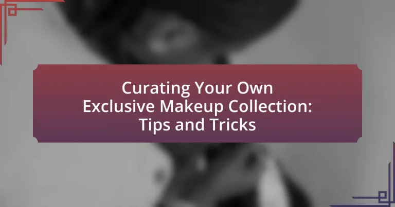 Curating Your Own Exclusive Makeup Collection: Tips and Tricks