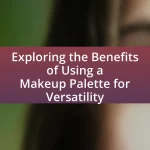 Exploring the Benefits of Using a Makeup Palette for Versatility