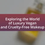 Exploring the World of Luxury Vegan and Cruelty-Free Makeup