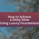 How to Achieve a Dewy Glow Using Luxury Foundations