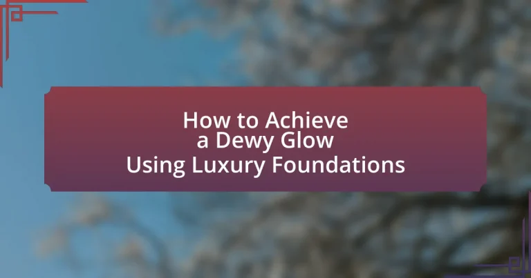 How to Achieve a Dewy Glow Using Luxury Foundations