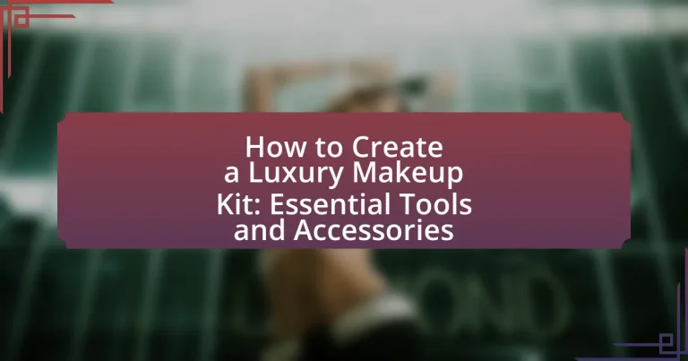 How to Create a Luxury Makeup Kit: Essential Tools and Accessories