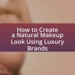 How to Create a Natural Makeup Look Using Luxury Brands