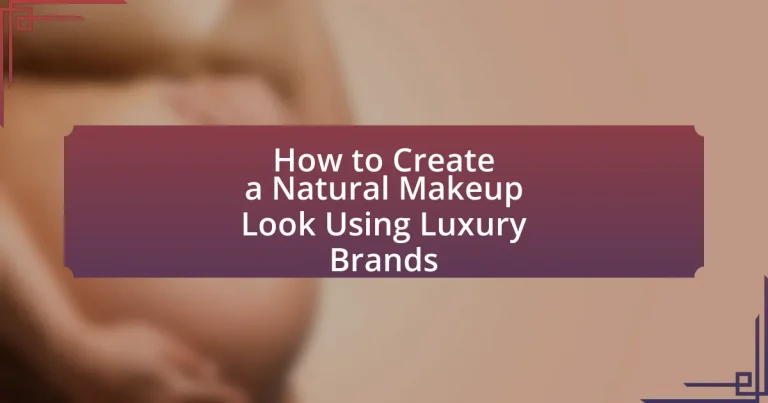 How to Create a Natural Makeup Look Using Luxury Brands