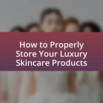 How to Properly Store Your Luxury Skincare Products