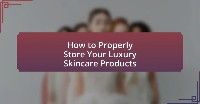 How to Properly Store Your Luxury Skincare Products