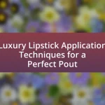 Luxury Lipstick Application Techniques for a Perfect Pout