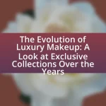 The Evolution of Luxury Makeup: A Look at Exclusive Collections Over the Years
