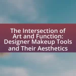 The Intersection of Art and Function: Designer Makeup Tools and Their Aesthetics
