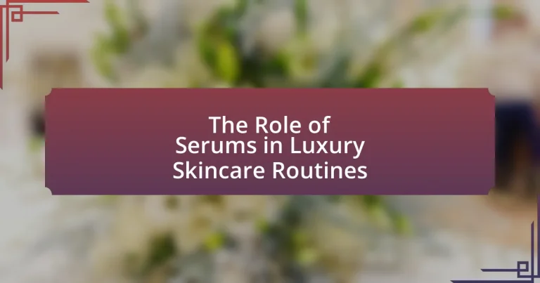The Role of Serums in Luxury Skincare Routines
