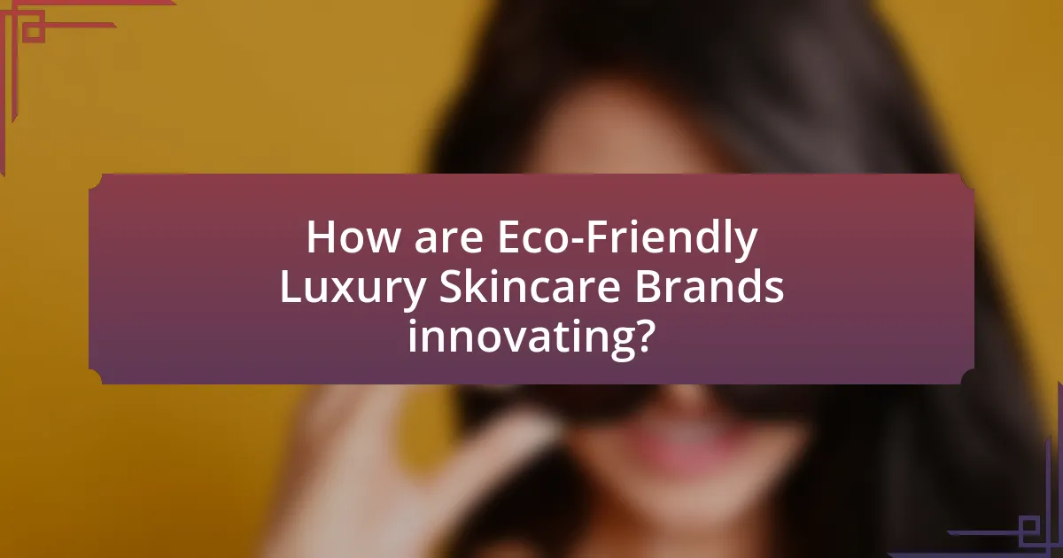 How are Eco-Friendly Luxury Skincare Brands innovating?