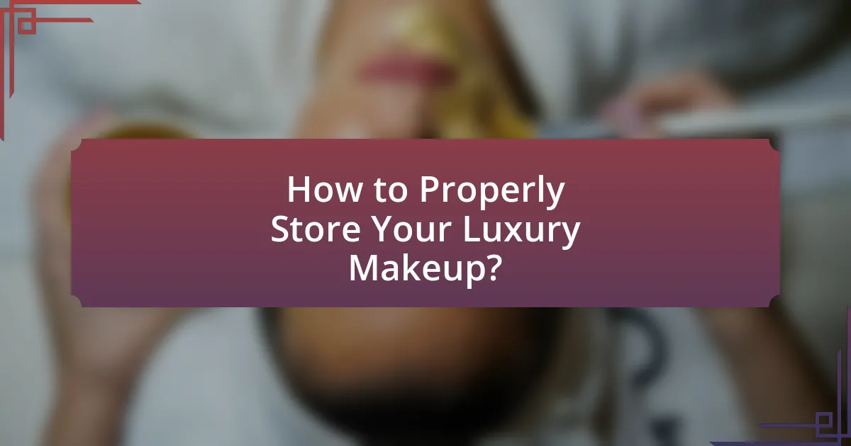 How to Properly Store Your Luxury Makeup?