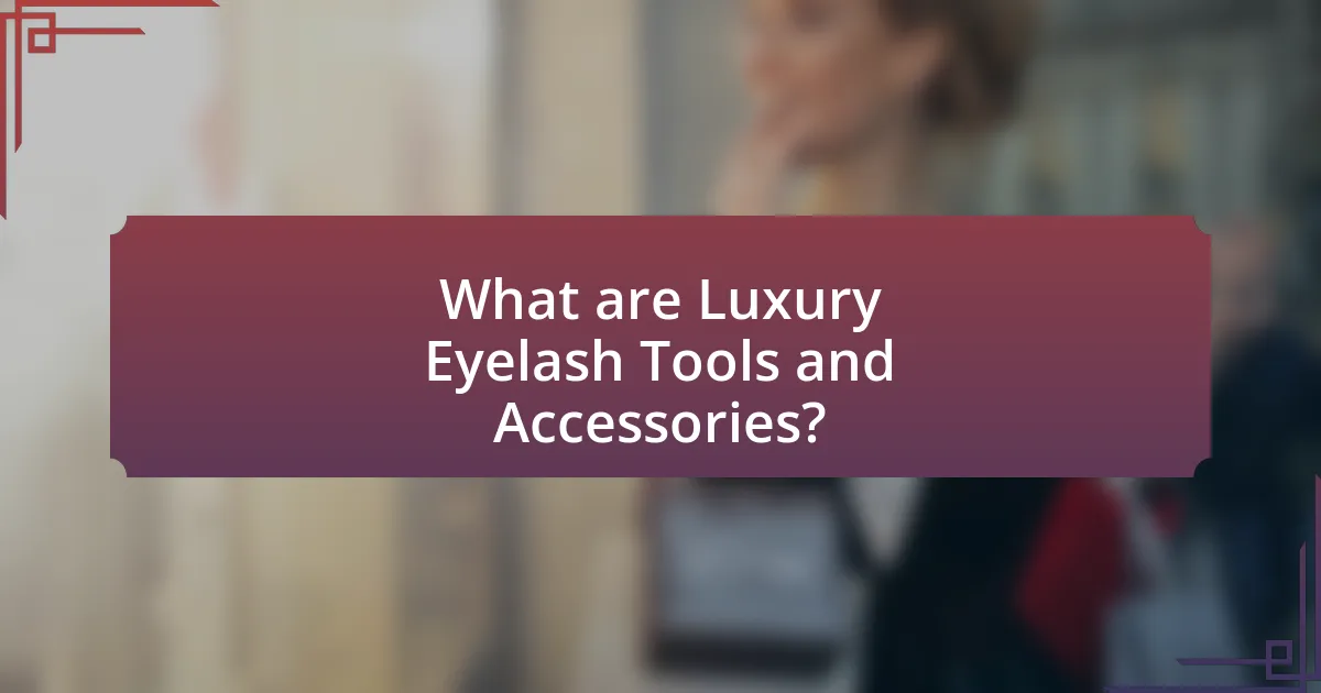 What are Luxury Eyelash Tools and Accessories?