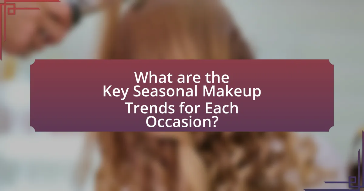 What are the Key Seasonal Makeup Trends for Each Occasion?