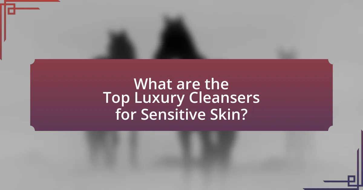 What are the Top Luxury Cleansers for Sensitive Skin?