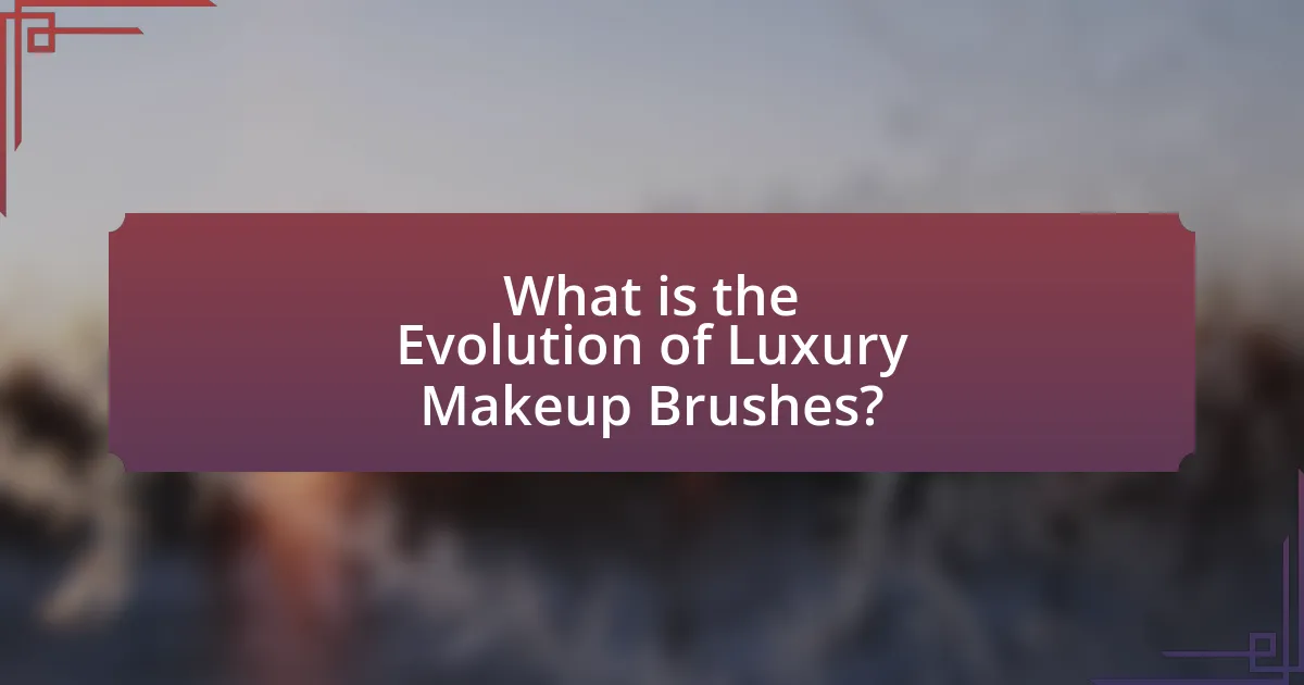 What is the Evolution of Luxury Makeup Brushes?