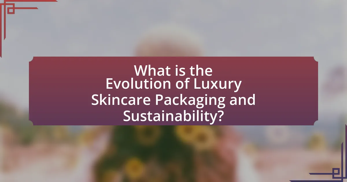 What is the Evolution of Luxury Skincare Packaging and Sustainability?