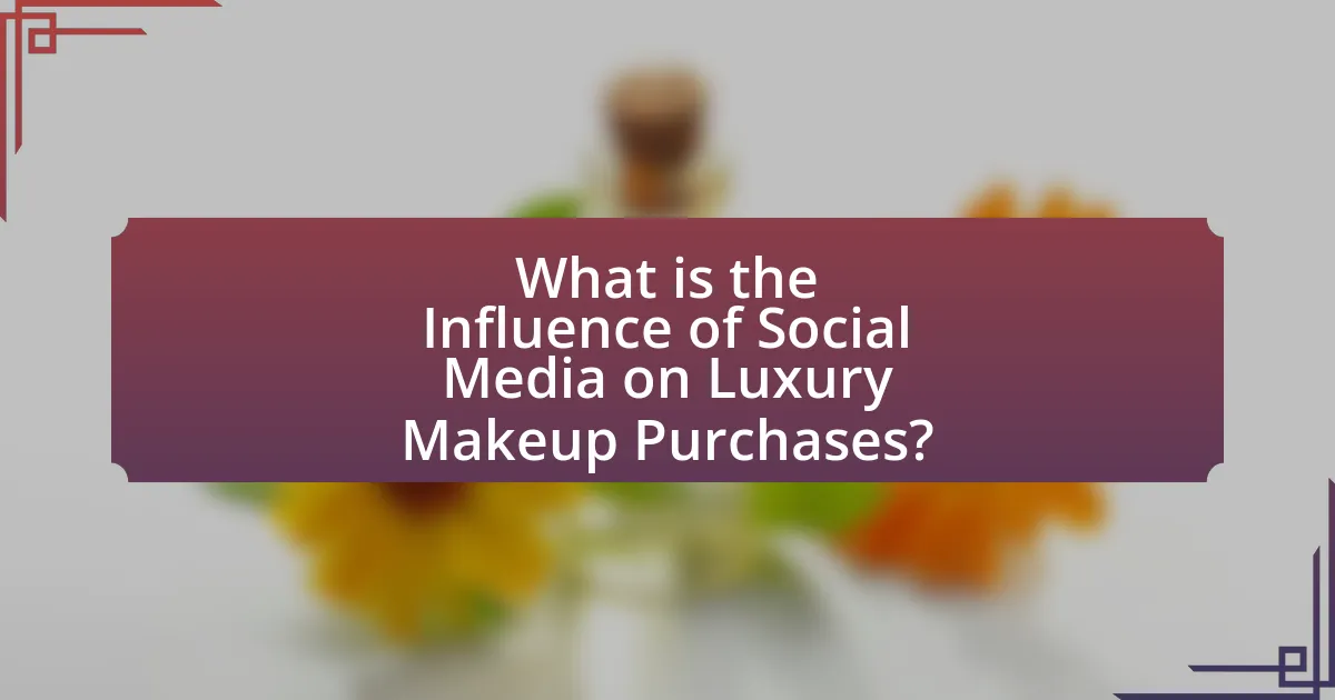What is the Influence of Social Media on Luxury Makeup Purchases?