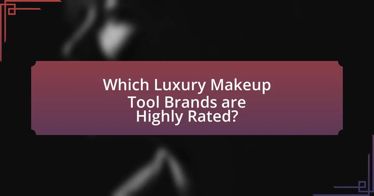 Which Luxury Makeup Tool Brands are Highly Rated?